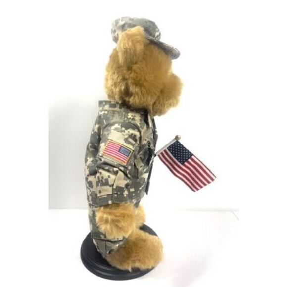 Danbury Mint Collectible Military Bear Flag Camouflage Outfit US Army Bear RARE - Picture 4 of 9